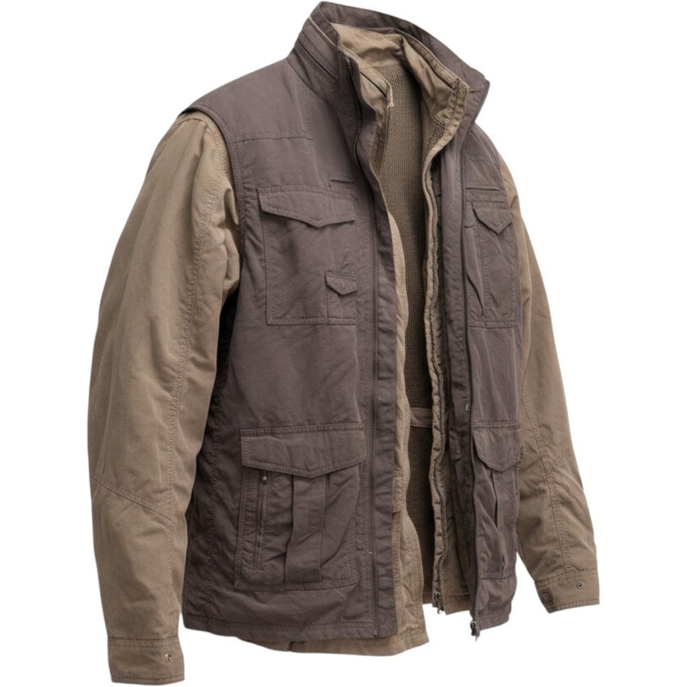Craghoppers multi-pocket utility vest jacket coat insect shield repellant Sz L